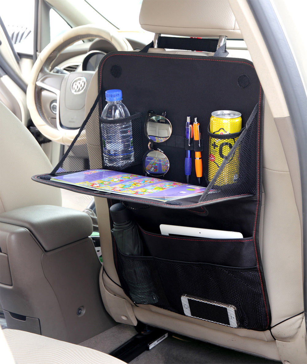 Car Seat Back Storage Bag Car Organizer Bag Foldable Dining Table